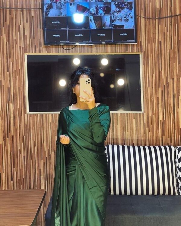 Blouse , petticoat yards stiched saree - Image 4