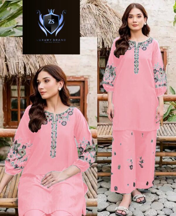 Embroidered Shirt With Front Back Emb Flapper - Image 3
