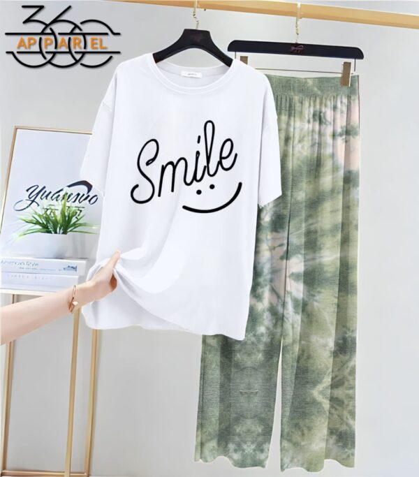 Women Printed Jersey Night Suits - Image 4