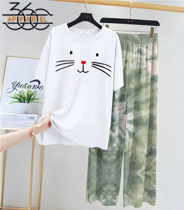 Women Printed Jersey Night Suits