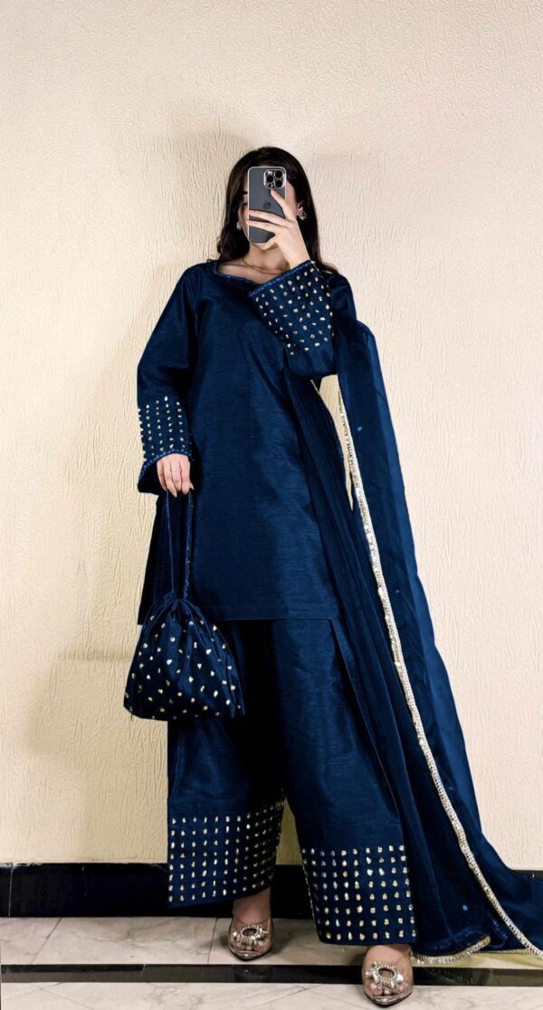Most Trending Farshi Shalwar Kameez With Potli 4Pcs