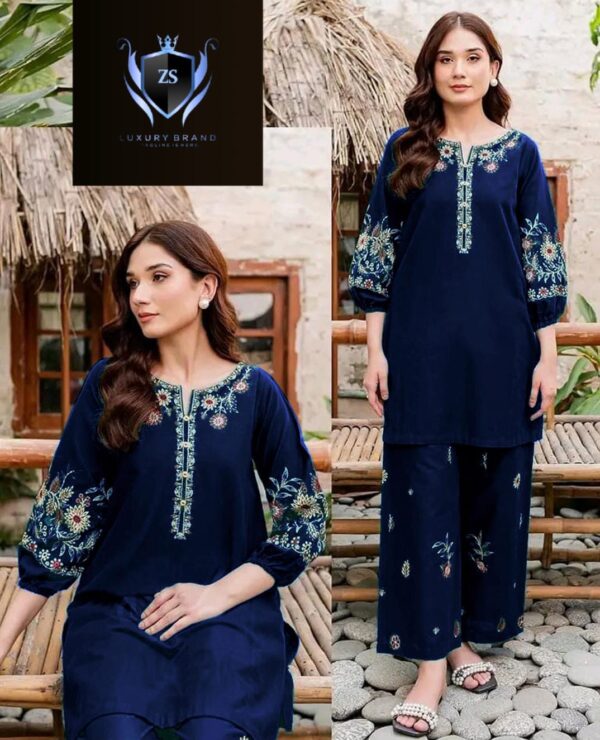 Embroidered Shirt With Front Back Emb Flapper