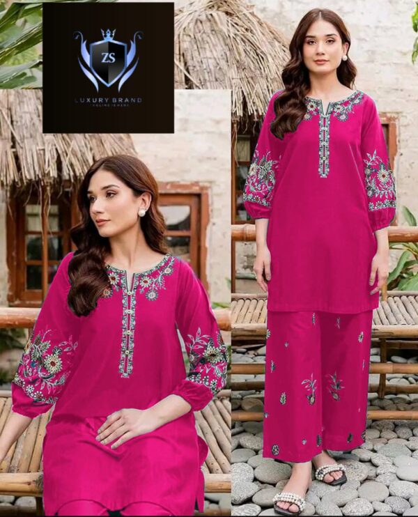 Embroidered Shirt With Front Back Emb Flapper - Image 4