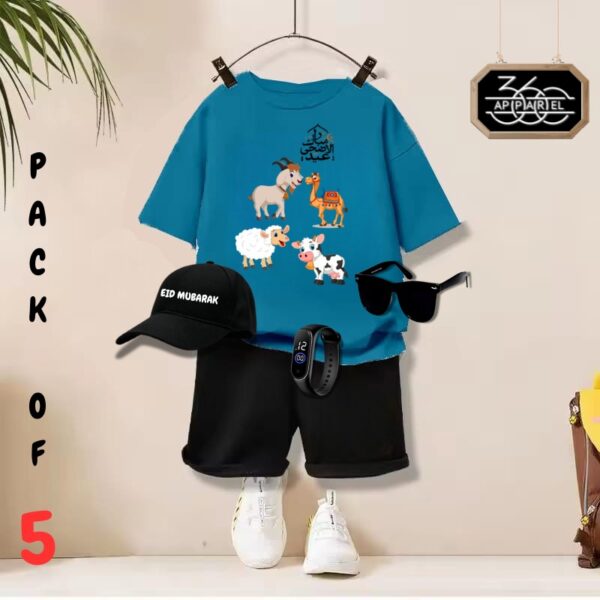 Kids  T SHIRT  SHORT CAP GLASSES & WATCH - Image 5