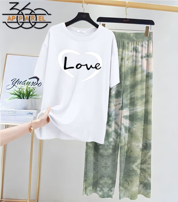 Women Printed Jersey Night Suits - Image 10