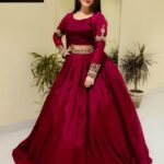 Embroidered Gown Witn Embroidery Belt