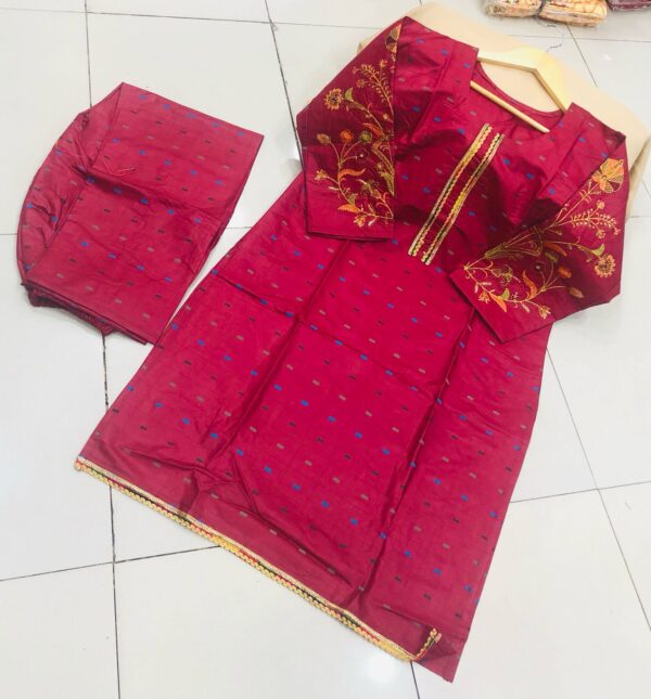 Beautiful Printed Cotton 2Pc Suit - Image 2