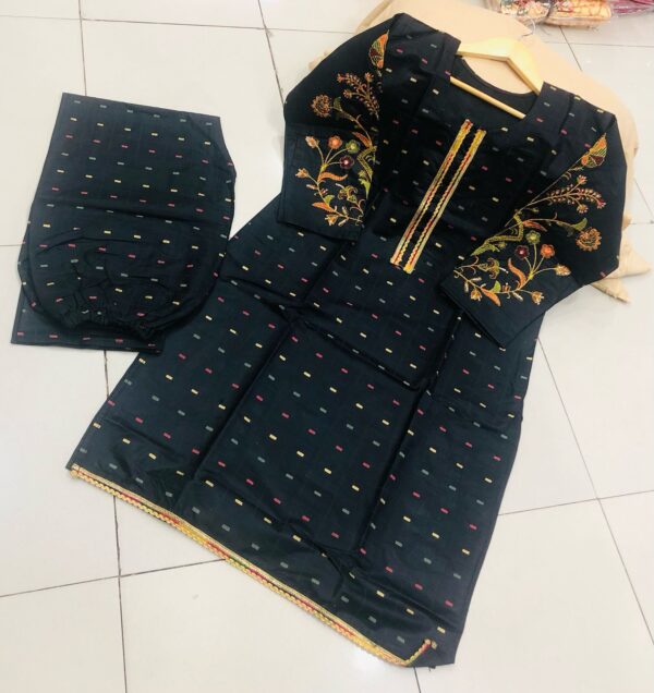 Beautiful Printed Cotton 2Pc Suit - Image 3