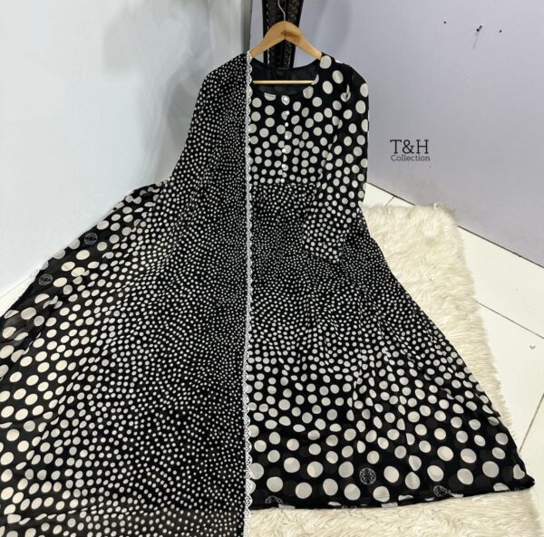 Chiffon Maxi With same dupata - Image 5