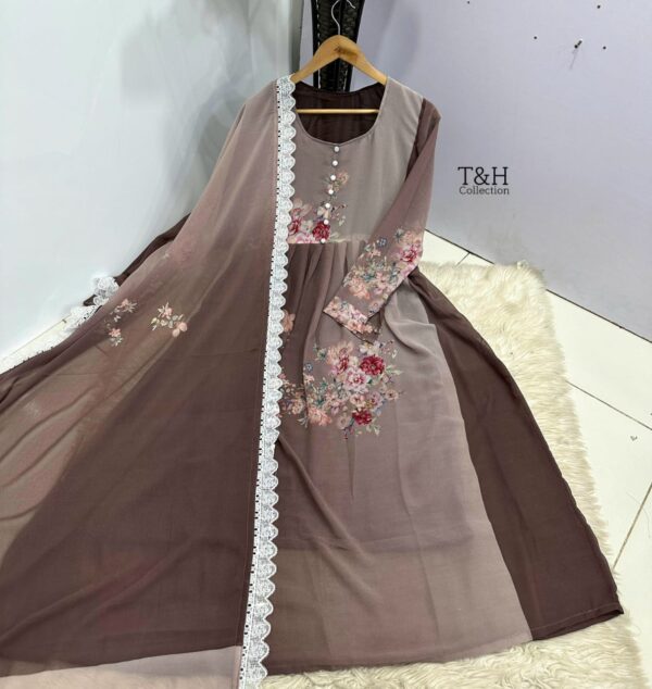 Chiffon Maxi With same dupata