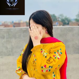 CASUal Kurti With Emb Flapper