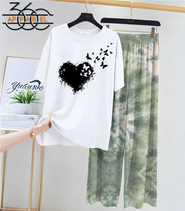 Women Printed Jersey Night Suits - Image 2
