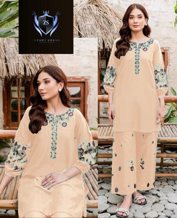 Embroidered Shirt With Front Back Emb Flapper - Image 2